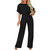 Women Casual Loose Short Sleeve Belted Wide Leg Pant Romper Jumpsuits Women Casual Loose Short Sleeve Belted Wide Leg Pant Romper Jumpsuits