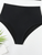 Women's minimalist asymmetrical split style quick drying bikini swimsuit