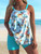 Women's two-piece sky-blue quick-dry tankini