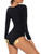 Sexy Basic Slim Bodysuit, Solid Round Neck Long Sleeve Waist Bodycon One Piece Bodysuit, Women's Clothing Sexy Basic Slim Bodysuit, Solid Round Neck Long Sleeve Waist Bodycon One Piece Bodysuit, Women's Clothing