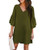 Women's Dress Sweet & Cute V-Neck Bell Sleeve Shift Dress Mini Dress