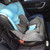 2 Packs Car Seat Protector Cushion Mat Pad with Thick Padding Protector for Child Baby Car Seat Mesh Pockets Non-slip