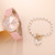 2pcs Women's Watches Set Ladies Fashion Watch New Simple Casual Women's Analog WristWatch Bracelet Gift(No Box)