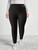 Plus Size Casual Leggings, Women's Plus Letter Print Liner Fleece High Rise Slight Stretch Leggings