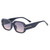 Fashion small frame sunglasses women's new retro ins wind wide-leg sunglasses women's trendy high-end wholesale