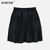 Black pleated Mini Skirt Women A-Line High-waisted Street Sexy Skirts Womens Spring Summer Fashion Leather Cloths Khaki