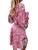 Floral Print Ruffle Hem Dress; Boho Holiday Long Sleeve V-neck Dress; Women's Clothing Floral Print Ruffle Hem Dress; Boho Holiday Long Sleeve V-neck Dress; Women's Clothing