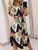 Elegant Summer High Waist Fashion Ditsy Floral Print Dress; Slim Temperament Maxi Dresses; Women's Clothing