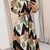 Elegant Summer High Waist Fashion Ditsy Floral Print Dress; Slim Temperament Maxi Dresses; Women's Clothing