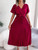 High Waist Pleated Maxi Dress; Elegant Tie Up Ruffled Sleeve Loose Dress; Women's Clothing