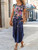 Floral Print Pocket Dress; Casual Short Sleeve Crew Neck Dress; Women's Clothing