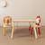 Kids Table and 2 Chairs Set, 3 Pieces Toddler Table and Chair Set, Wooden Activity Play Table Set Kids Table and 2 Chairs Set, 3 Pieces Toddler Table and Chair Set, Wooden Activity Play Table Set