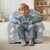 VEVOR Toddler Chair, Kids Armchair Comfy, Toddler Couch Sofa Bed Glow in The Dark, Kids Chair Seat Playroom Furniture for Kids Girls & Boys, Grey VEVOR Toddler Chair, Kids Armchair Comfy, Toddler Couch Sofa Bed Glow in The Dark, Kids Chair Seat Playroom Furniture for Kids Girls & Boys, Grey