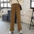 Brown Corduroy Thick Wide Leg Women Pants Warm Trousers Female Oversize Mid Waist Winter Fashion New Loose Casual Pant