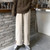 Brown Corduroy Thick Wide Leg Women Pants Warm Trousers Female Oversize Mid Waist Winter Fashion New Loose Casual Pant