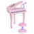 Qaba 37-Key Kids Toy Keyboard Piano Musical Electronic Instrument Grand Piano with Microphone, Stool, MP3, U-Disk, Lights for 3-6 Years, Pink Qaba 37-Key Kids Toy Keyboard Piano Musical Electronic Instrument Grand Piano with Microphone, Stool, MP3, U-Disk, Lights for 3-6 Years, Pink