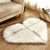 1pc Heart-Shaped Faux Sheepskin Area Rug - Soft and Plush Carpet for Home, Bedroom, Nursery, and Kid's Room - Perfect for Home Decor and Comfort 1pc Heart-Shaped Faux Sheepskin Area Rug - Soft and Plush Carpet for Home, Bedroom, Nursery, and Kid's Room - Perfect for Home Decor and Comfort