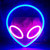 1pc Alien Shape LED Neon Sign, USB & Battery Powered Novelty Neon Mini Night Light, Novelty Wall Lamp With 1pc Hook For Bedroom Kids Room Party Home Wall Decor