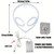 1pc Alien Shape LED Neon Sign, USB & Battery Powered Novelty Neon Mini Night Light, Novelty Wall Lamp With 1pc Hook For Bedroom Kids Room Party Home Wall Decor