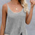 Womens Summer Striped Ice Silk Crochet Tank Tops Girls Sexy Loose Beach Wear Casual Female Camis Tops Fashion Wholesale