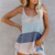Womens Summer Striped Ice Silk Crochet Tank Tops Girls Sexy Loose Beach Wear Casual Female Camis Tops Fashion Wholesale