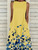 Floral Print Crew Neck Dress; Elegant Loose Summer Trapeze Long Dresses; Women's Clothing