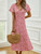 Casual Floral Print Dress; V Neck Short Sleeve Dress; Casual Every Day Dress; Women's Clothing Casual Floral Print Dress; V Neck Short Sleeve Dress; Casual Every Day Dress; Women's Clothing
