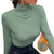 Spring Autumn Turtleneck T-shirt Women All-Match Top Shirt Soft Comfortable Inner Top Casual Long Sleeve T-shirt Office Wear