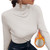 Spring Autumn Turtleneck T-shirt Women All-Match Top Shirt Soft Comfortable Inner Top Casual Long Sleeve T-shirt Office Wear