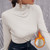 Spring Autumn Turtleneck T-shirt Women All-Match Top Shirt Soft Comfortable Inner Top Casual Long Sleeve T-shirt Office Wear
