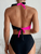 Women's two-piece multi color quick drying fashionable bikini swimsuit