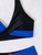 Women's two-piece multi color quick drying fashionable bikini swimsuit