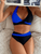 Women's two-piece multi color quick drying fashionable bikini swimsuit