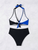 Women's two-piece multi color quick drying fashionable bikini swimsuit