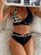 Women's two-piece multi color quick drying fashionable bikini swimsuit