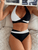 Women's two-piece multi color quick drying fashionable bikini swimsuit