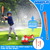 2 In 1 Water Sprinkler Baseball Helicopter Toy for Kids 360°Rotating Water Tee Ball Set for Backyard Lawn Pool Party Outdoor Summer Game for 3+ Years Old