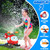2 In 1 Water Sprinkler Baseball Helicopter Toy for Kids 360°Rotating Water Tee Ball Set for Backyard Lawn Pool Party Outdoor Summer Game for 3+ Years Old