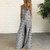 Summer Plaid Women Jumpsuits Sling High Waist Wide Leg Female Overalls Girls Streetwear Casual Loose Lady Jumpsuit Buttons