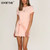 Short Sleeve Summer Dress Women Solid Fashion Streetwear Irregular Belt O-Neck Elastic Slim Office Lady Casual Dresses Short Sleeve Summer Dress Women Solid Fashion Streetwear Irregular Belt O-Neck Elastic Slim Office Lady Casual Dresses