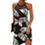 Summer Women's Elegant Round Neck Vintage Cutout Neck Sleeveless Halter Print Dress Hollow Out Floral Sexy Party Dress New Summer Women's Elegant Round Neck Vintage Cutout Neck Sleeveless Halter Print Dress Hollow Out Floral Sexy Party Dress New