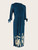 Elegant Beaded Dress; Casual Floral Print Cutout Half Long Sleeve Loose Fashion Midi Dresses; Women's Clothing Elegant Beaded Dress; Casual Floral Print Cutout Half Long Sleeve Loose Fashion Midi Dresses; Women's Clothing