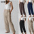 Solid Cotton Linen Women's Pants Drawstring Loose Casual Women Pant Summer Autumn Pocket High Waist Trousers For Female Solid Cotton Linen Women's Pants Drawstring Loose Casual Women Pant Summer Autumn Pocket High Waist Trousers For Female
