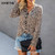 Leopard Print Women Shirt Long Sleeve Turn Down Collar Thin Women's Shirts Summer Casual Fashion New Woman Blouses Top