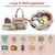 8Pcs Baby Nappy Diaper Bags Set for Mom Dad Mummy Handbags Multifunctional Diaper Changing Bags with Bottle Bag Mesh Bag Purse Diaper Pad 2 Burp Cloths 2 Hook Straps