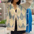 Oversized Argyle Cardigan Women Sweater Loose V-Neck Knitted Long Sleeve Y2K Sweaters Female Autumn Vintage Lady Basic Top