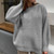 Knitted Cashmere Women Sweaters O-neck Warm Soft Loose Solid Thick Pullovers 