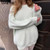 Knitted Cashmere Women Sweaters O-neck Warm Soft Loose Solid Thick Pullovers 