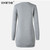 Thicken Mini Hoodies Dress Women Winter Velvet Fleece O-neck Long Sleeve Solid Basic Sweatshirts Dresses