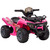 Aosom Kids Ride On Motorcycle 6V Battery Powered with Real Working Headlights for Toddlers 18-36 Months Pink